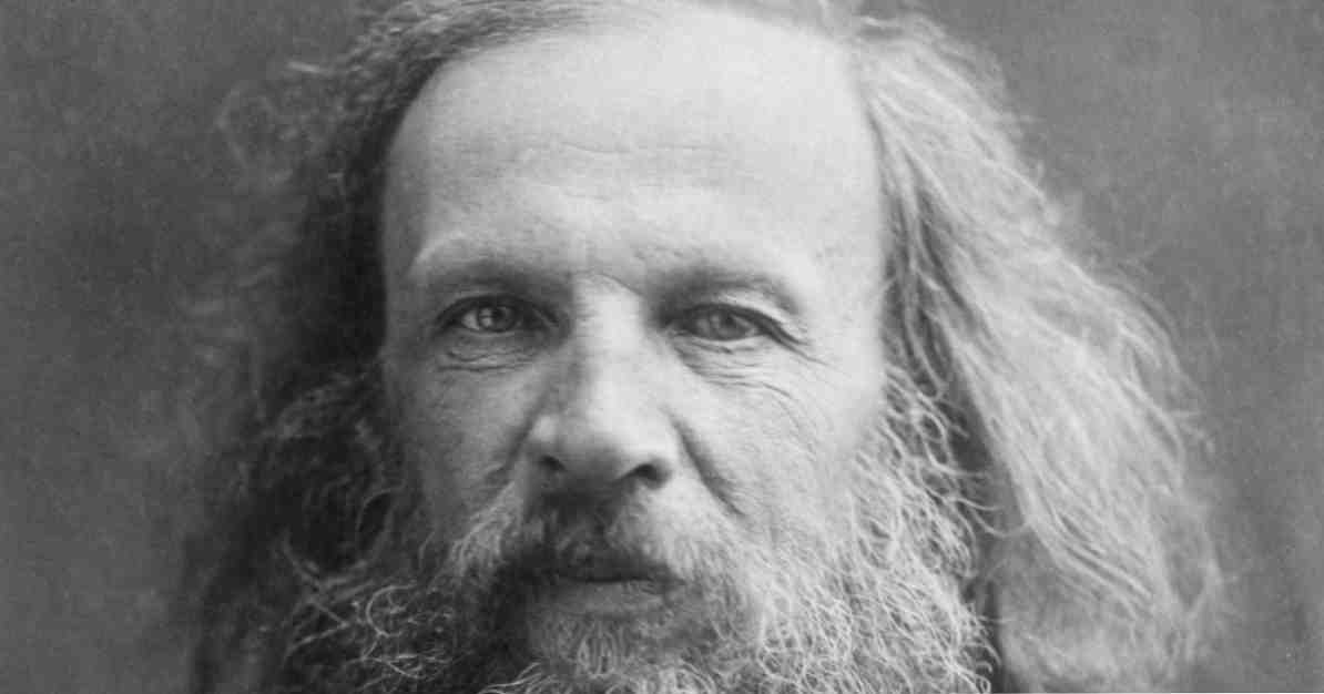 Dimitri Mendeleev biografie a chimistului autor al mesei periodice
