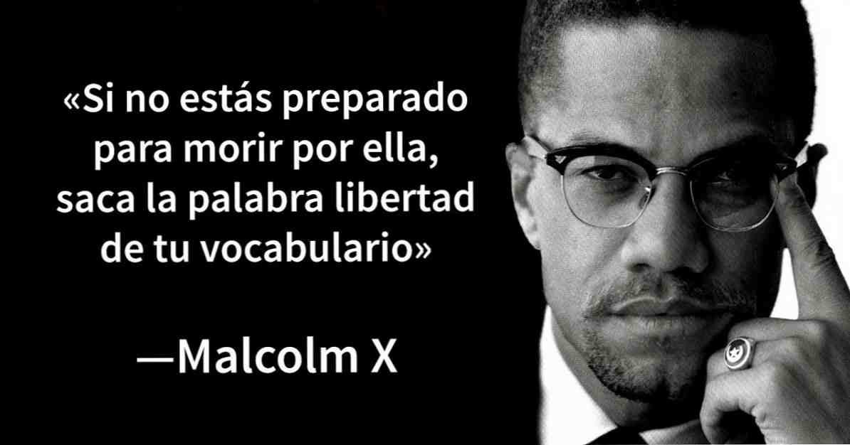 De 24 bästa meningarna i Malcolm X / Fraser och reflektioner