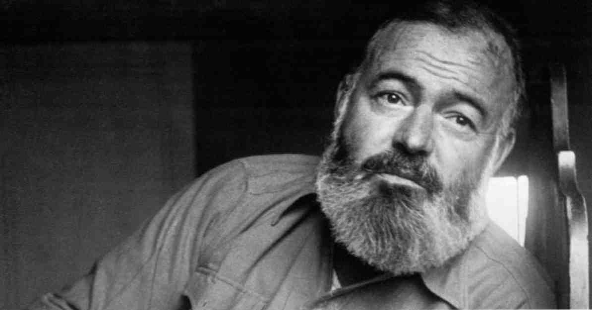 De 84 beste setningene til Ernest Hemingway