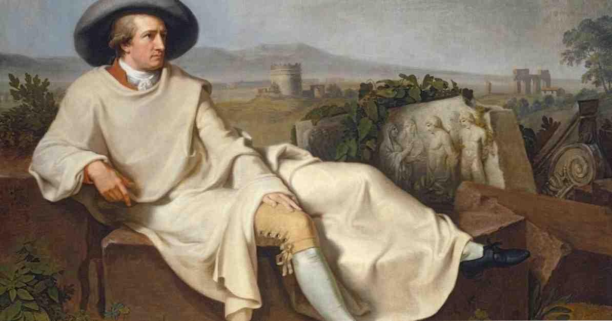 De beste 70 frases van Goethe, de vader van de Duitse romantiek