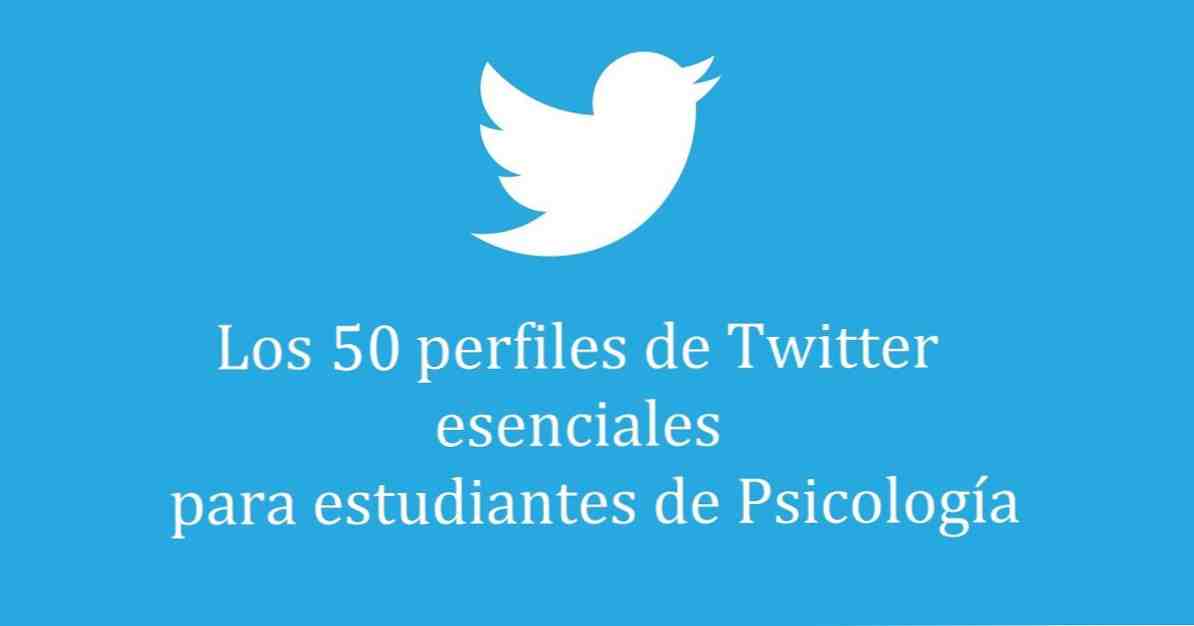 I 51 profili Twitter essenziali per gli studenti di psicologia / psicologia