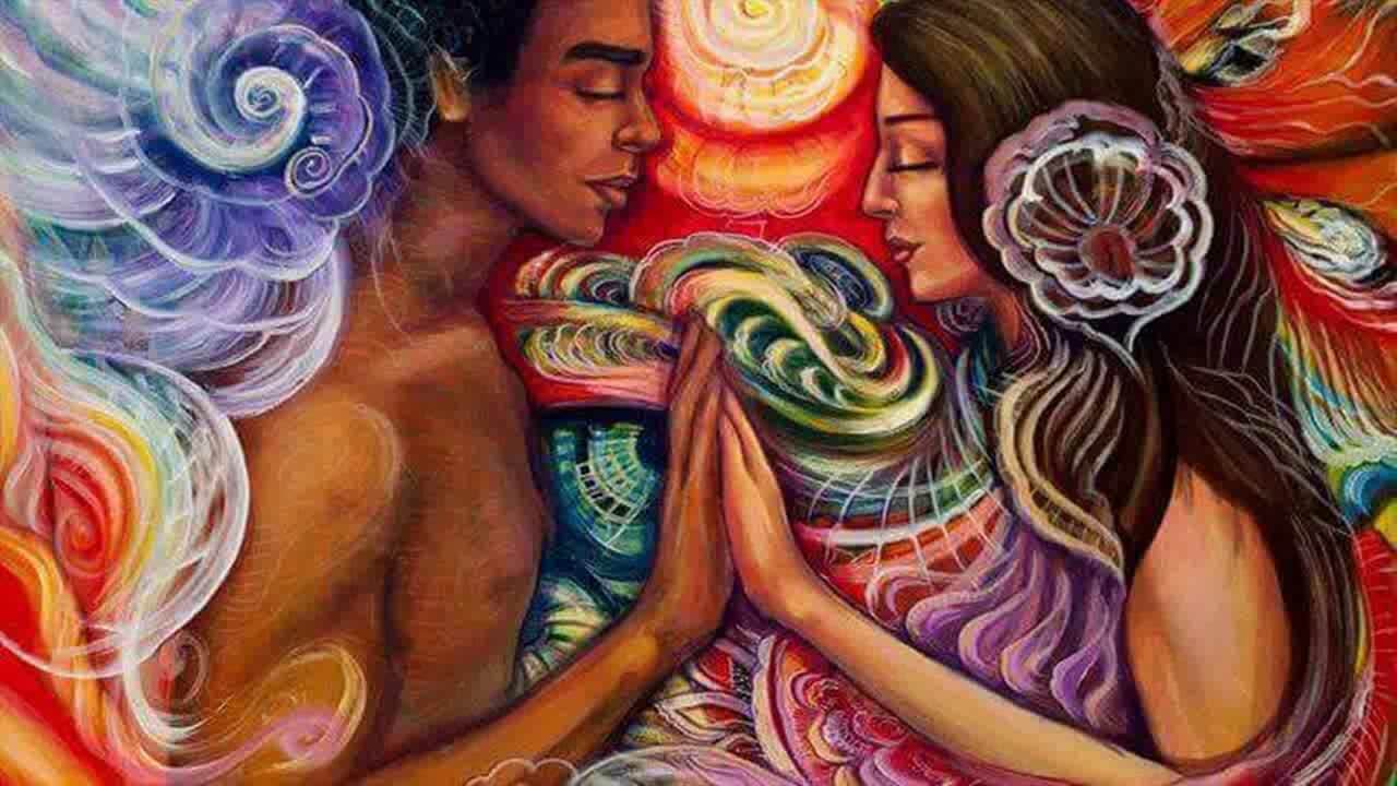 Das Geheimnis der geistigen Anziehungskraft, zwei Seelen, die sich streicheln / Beziehungen